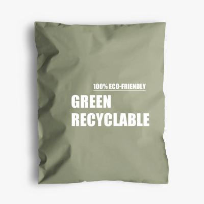 China Green Starch Compostable Biodegradable Clothing Mailing Bag For Shipping zu verkaufen