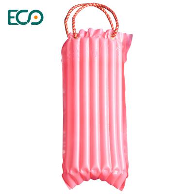 China Custom Logo Design High Quality Pink Handle Wine Bag Air Column Bag Inflatable Wine Bag with Various Colors for sale