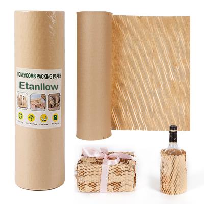 China 100% Recyclable Honeycomb Paper Roll Biodegradable  Eco Friendly for sale