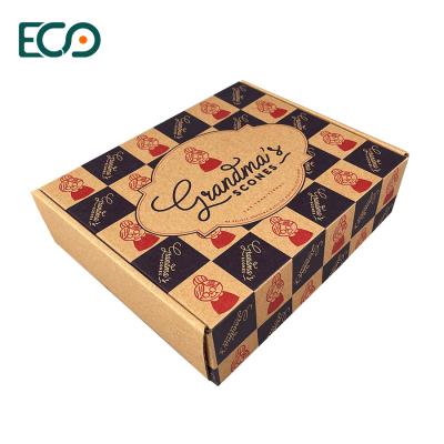 China Recycled Craft Shipping Box Burger Donut Paper Packaging Box Accept Custom Size and Logo à venda