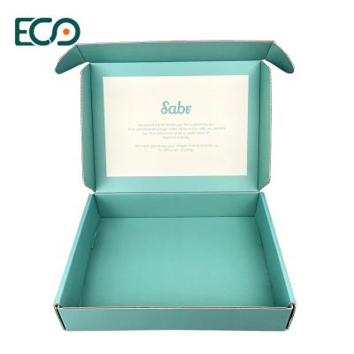 China Mint Green Recyclable Beauty Products Packaging Box CMYK  Printed Mailer Box à venda