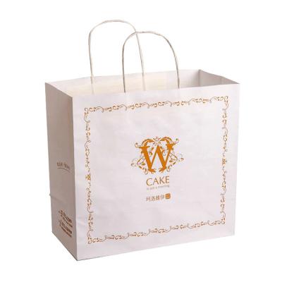 Cina Bakery Food Packaging Kraft Paper Bag  Low Moq White Craft Kraft Paper Packaging Bag in vendita