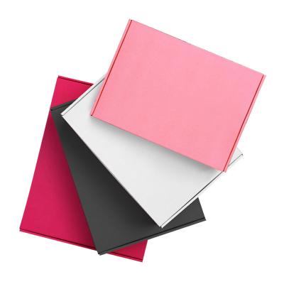 China Recycled Materials Customized Pink Black White Paper Cardboard Shipping Cardboard Corrugated Shoe Box Corrugated Cardboard Mailer Box en venta