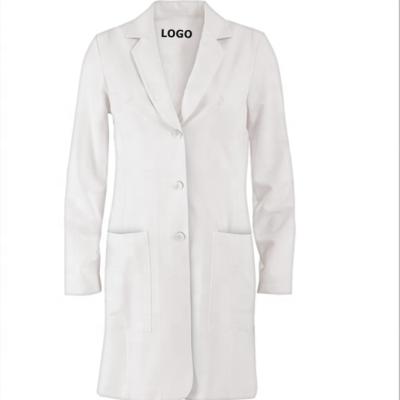 China Breathable Wholesale Lab Coat Scrubs Signature STRETCH Women's 2-Pocket Scrub Lab Coat for sale