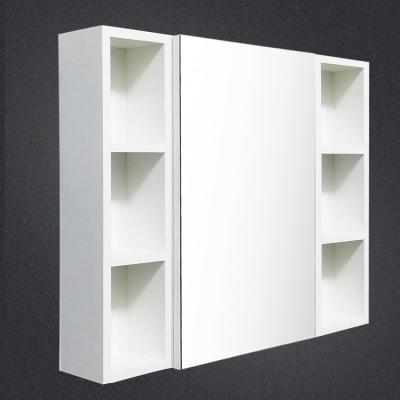 China Modern Chiswear 1 Doors Mirror Cabinet And 2 Side Storage Cabinet For Bathroom Furniture Manufacturer for sale