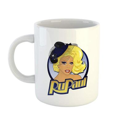 China Sustainable Hot-Selling Ceramic Chiswear Rupaul Mug 11 fl oz Capacity Box OEM/ODM for sale