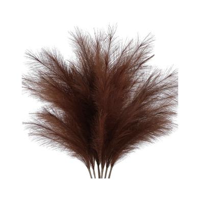 China Wedding Party Home Store Decoration Pampas Grass Tall Fluffy Artificial Fake Rush Large Flower Boho Decor Reed Grass For Vase Filler Farmhouse Wedding Home Decor for sale