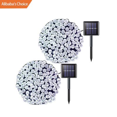 China LANDSCAPE Solar String Lights 2 Pack 72ft 22m 200 LED 8 Modes Solar Powered Outdoor Christmas Lights Waterproof Starry Christmas Fairy Lights for sale