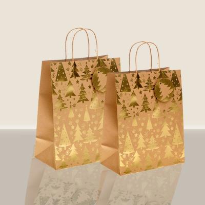 China Recyclable Shiny Paper Shopping Bag Laser Paper Handle Bag for sale