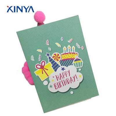 China All the World Beautiful Stock Paper Birthday Cards Greeting Card Holiday Decoration and Gift with Envelope Package for sale