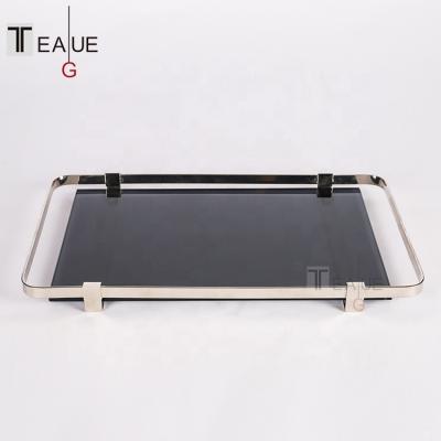 China Modern Minimalist Simple Home Sales Office Metal Ice Sales Center Hall Storage Tray Ornaments for sale