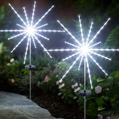 China Solar Fireworks Decoration Lighting Solar LED Fireworks Lights Outdoor Waterproof Meteor Tube Garden Lights for Patio Lawn Road Pathway Decoration Lighting for sale