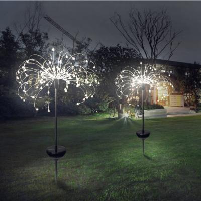 China Outdoor Solar Powered LED String Lights Solar Fireworks Lights 8 Modes Garden Pathway Home Party Holiday Christmas Decoration Lighting for sale