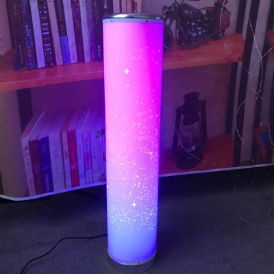 China Remote Control Standing Lamp 60cm Modern Fancy Colorful LED Floor Lamp Hotel Bar Living Room Bedroom Decoration Remote Control Home Lighting for sale