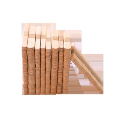 China Custom Logo Stocked Printed Wooden Popsicle Ice Cream Sticks for sale