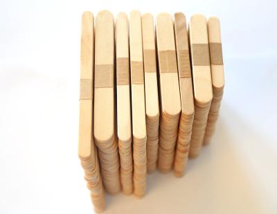 China Birch Wooden Popsicle Stick Stocked Ice Cream Sticks Disposable Ice Cream Sticks for sale