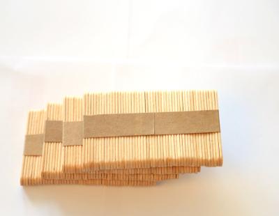 China Stocked Wooden Biodegradable Custom Logo Popsicle Stick Ice Cream Stick for sale