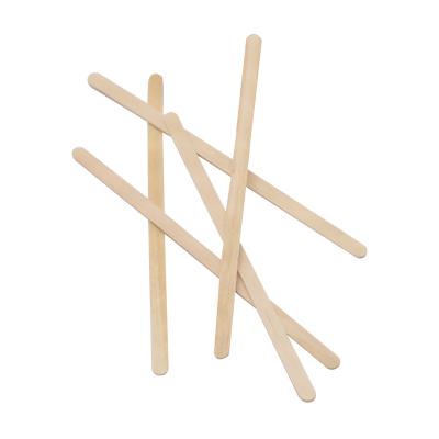 China Sustainable Coffee Agitator 190mm Individual Paper Wrapped Wooden Stirring Stick for sale