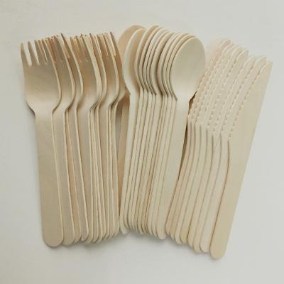 China Eco-friendly Disposable Bamboo Knife Fork Wooden Dinnerware/Cutlery/Flatware for sale