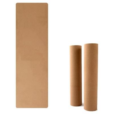 China Yoga Exercises Wholesales Yoga Mat Custom Logo Pilates Mat 4mm 6mm Band Yoga Mat Cork Natural Non Slip Cork for sale