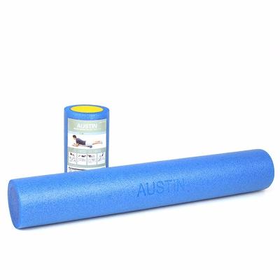 China Yoga Exercises Deep Tissue Muscle Massage Logo Printing PE Yoga Foam Roller for sale