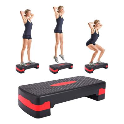 China Hot Sale Adjustable Aerobics Exercise Step With Workout Adjustable Step Fitness Gym Aerobic Step for sale