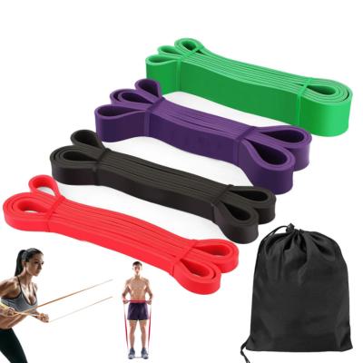 China Yoga Exercises Fitness Resistencia Latex Gym Banda Or Band Material Pull Up Aid Band Gym Resistance Stretch Bands for sale