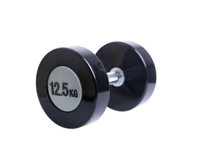 China New Universal Fitness Equipment CPU Coated Round Dumbbell For Gym Club for sale