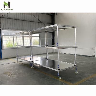 China Indoor Planting Hydroponic Vertical Growing Racks Raising Support System for sale