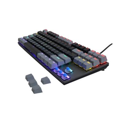 China LED Gaming Axis Metal Backlit Original Manufacturer Original Manufacturer Wired Panel Illuminated Desk 87 Key Mechanical Keyboard for sale