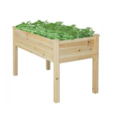 China Conveniently and Firmly Installed Without Screws Horticultural Lawn Conveniently and Firmly Installed Cedar Wooden Planter Bed Raised Garden Bed Without Screws for sale