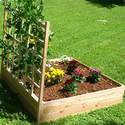 China Modern New Style Creative Design Elevated Vegetable Box Raised Garden Eco - Friendly Wooden Bed for sale