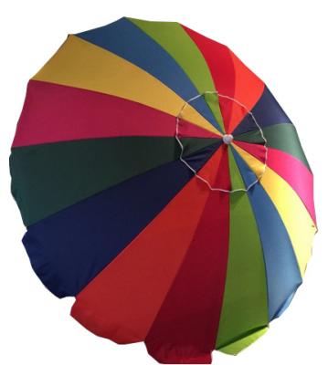 China Amazon Modern Hot Case Large Size Rainbow Beach Umbrella For Outdoor for sale