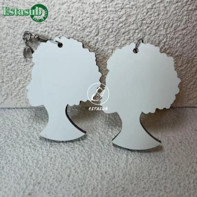 China TRENDY Sublimation MDF African Key Wrap Earrings For A Gift for sale