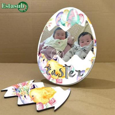 China Customized White MDF Single Sided Egg Shaped Photo Panel for sale