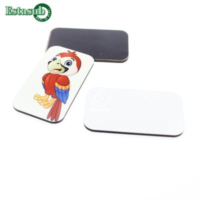 China Shape Custom Cut Rectangular Sublimation MDF Fridge Magnet For Heat Pressing for sale