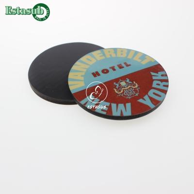 China Shape Custom Wooden MDF Circle Fridge Magnet For Sublimation for sale