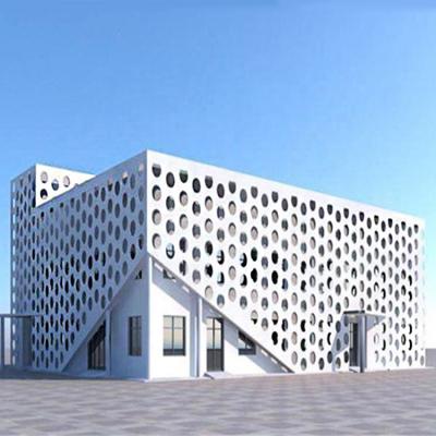 China Contemporary Modern Aluminum Curtain Wall Building Material Veneer Facade Cladding Panels Panel Perforation for sale