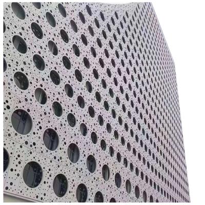 China Supplier factory price fashionable custom perforated veneer surface decoration punched aluminum veneer for sale