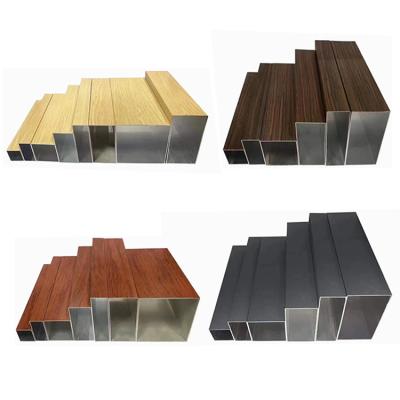 China Fashionable Aluminum Profile Square Tube Square Tube Top Quality Square Custom Rectangular Aluminum Tube for sale