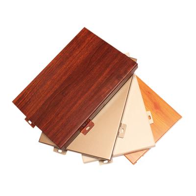 China Fashionable custom elegant wood grain aluminum veneer wood attractive grain design veneer aluminum veneer wholesale for sale