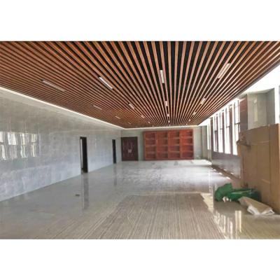 China Artistic Wood Aluminum Ceiling Suspended Barrier Material Professional Ceilings Manufacturer for sale