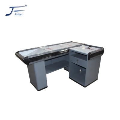 China 2022 hot selling design supermarket shop rush checkout cashier counter for sale