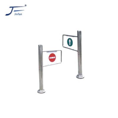 China Flap Barrier Stainless Steel Supermarket Swing Flap Barrier Gate for Entrance and Exit for sale