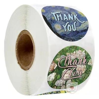 China Waterproof Personalized Self Adhesive Sticker Labels , Custom Adhesive Round Sticker Printing Roll for sale