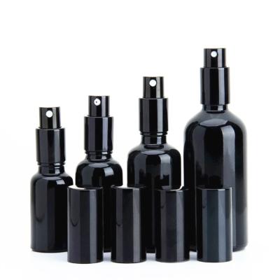 China los cosméticos del negro 100ml sacuden especificaciones de la botella de aceite del descenso de la materia prima diversas en venta