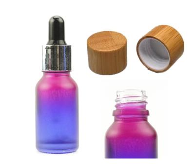 China Öl 20ml bereifte kosmetische Tropfflaschen leeren Glas-skincare Flaschen zu verkaufen