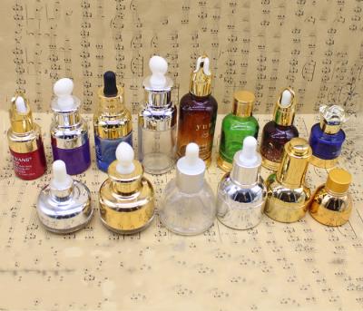 China 15ml Dropper Bottle Glass Makeup Containers  For Face Cream Serum for sale