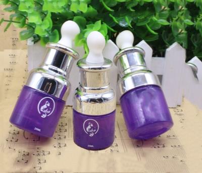 China 2oz Purple Glass Makeup Containers Dropper Bottles For Spa Oils Storage for sale