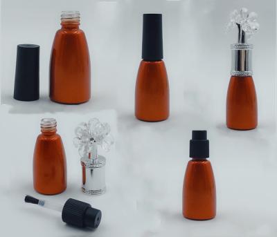 Chine Le vernis à ongles conique vide orange met le conteneur en bouteille de vernis d'ongle 6ml à vendre